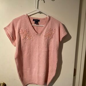 Pink Embellished Sweater by OHI